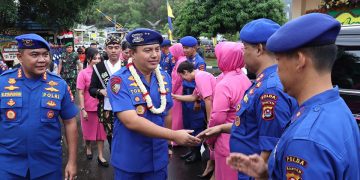 Hadiri HUT Korps Polairud, Kapolda Banten Disambut Jajar Kehormatan