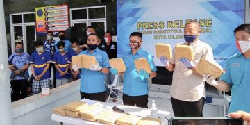 BNN Kota Cilegon Gagalkan Penyelundupan Ganja Seberat 15 Kg