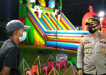 Ternyata Tempat Bermain Anak-anak di Belakang Alun-alun Cilegon Buka