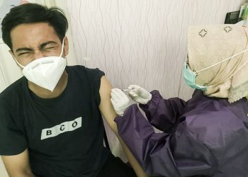 Wartawan di Cilegon Jalani Vaksinasi Tahap Pertama