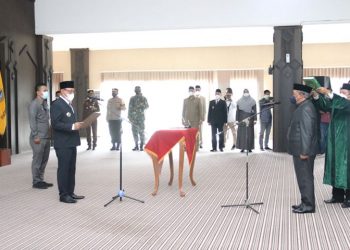 Sempat Wacanakan Proses Ulang Seleksi Calon Sekda, Helldy Akhirnya Lantik Maman Mauludin