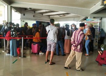 Pelabuhan Merak Padat, Terjadi Kerumunan di Lokasi Pemeriksaan Kesehatan