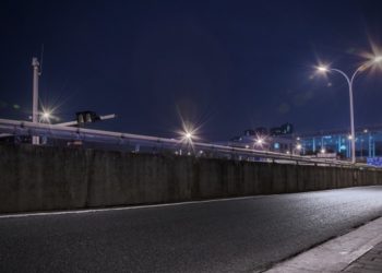 ilustrasi penerangan jalan umum