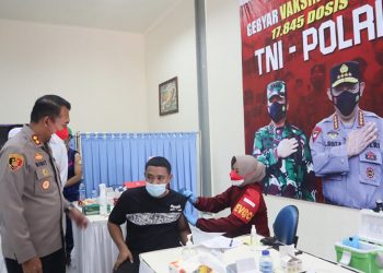 PT SMI dan Polres Cilegon Gelar Vaksinasi Massal