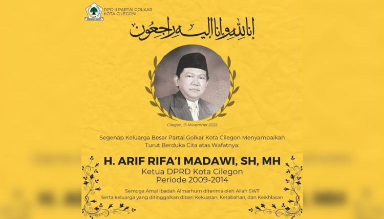 Mantan Ketua DPRD Kota Cilegon Meninggal Dunia