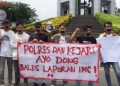 Aduan Pasar Rakyat yang Mangkrak Dicueki Polisi, Mahasiswa Gelar Demo