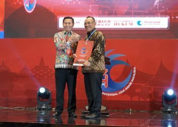 Disaksikan Wapres, Helldy Menerima Penghargaan dari Kemenkumham