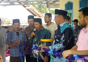 Helldy Serahkan Bantuan Mesin Pompa Air dari Indonesia Power