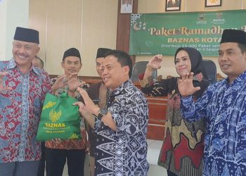 Baznas Distribusikan Ribuan Paket Sembako Ramadan Bahagia