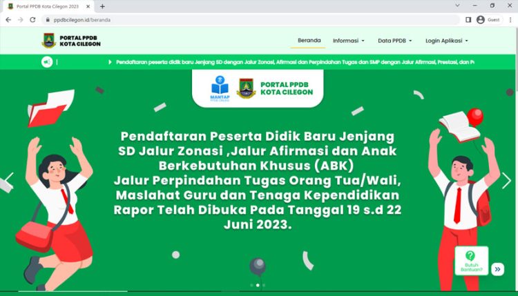 PPDB Dibuka, Dindikbud Kota Cilegon Buka Layanan Pengaduan